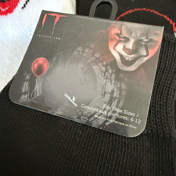ππ PENNYWISE βITβ LIMITED EDITION 5-PIECE CREW SOCK COLLECTION. BRAND NEW. - Picture 8 of 11